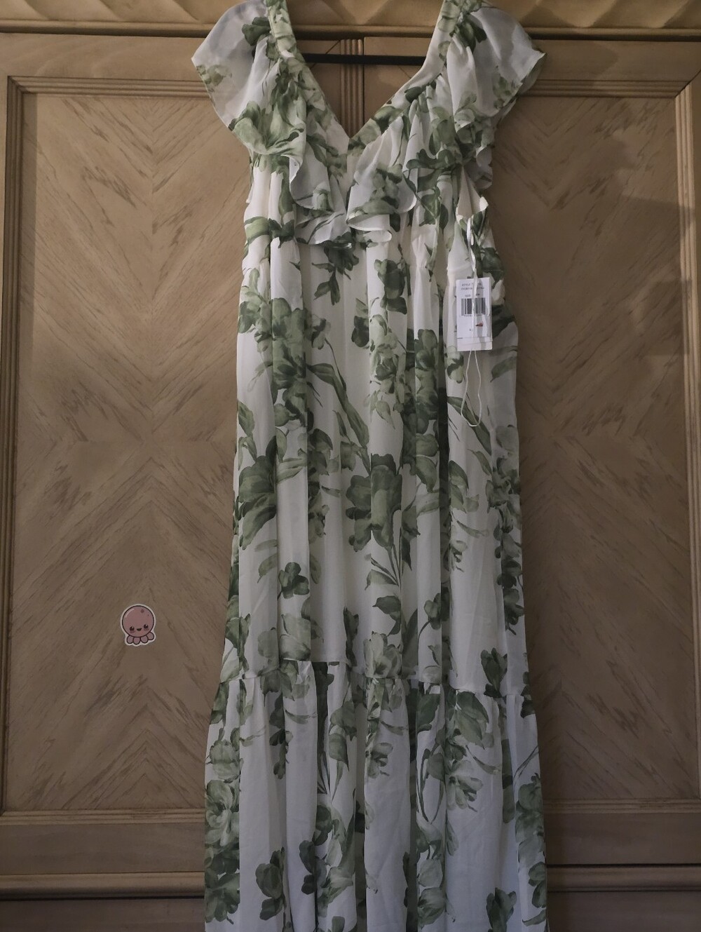 Taylor Plus Size Ruffle V-Neck Dress - Picture 5 of 16